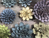Stylish Christmas Ceramic Flowers - Decorate Your Table, Wall, Terrarium Garden.