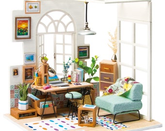 Rolife Soho Time Studio Dollhouse DIY Kit - Miniature Room Decor