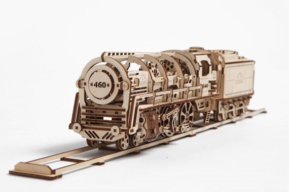 wooden train model