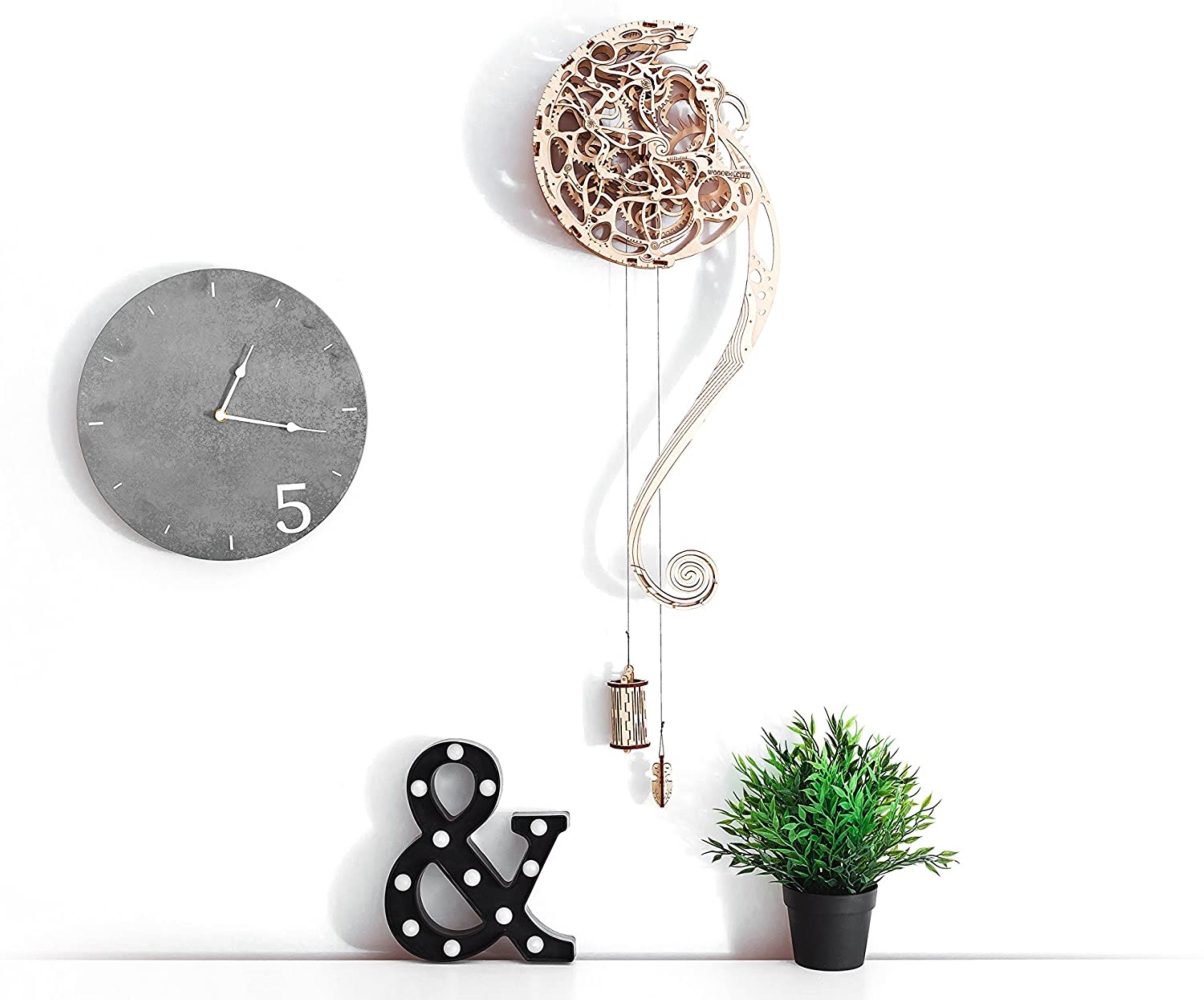 Wall Pendulum Build Your Own Wooden Working Wall Pendulum Etsy