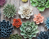 Ceramic Rose Flower - Decorate Your Own Table, Wall, Terrarium Garden