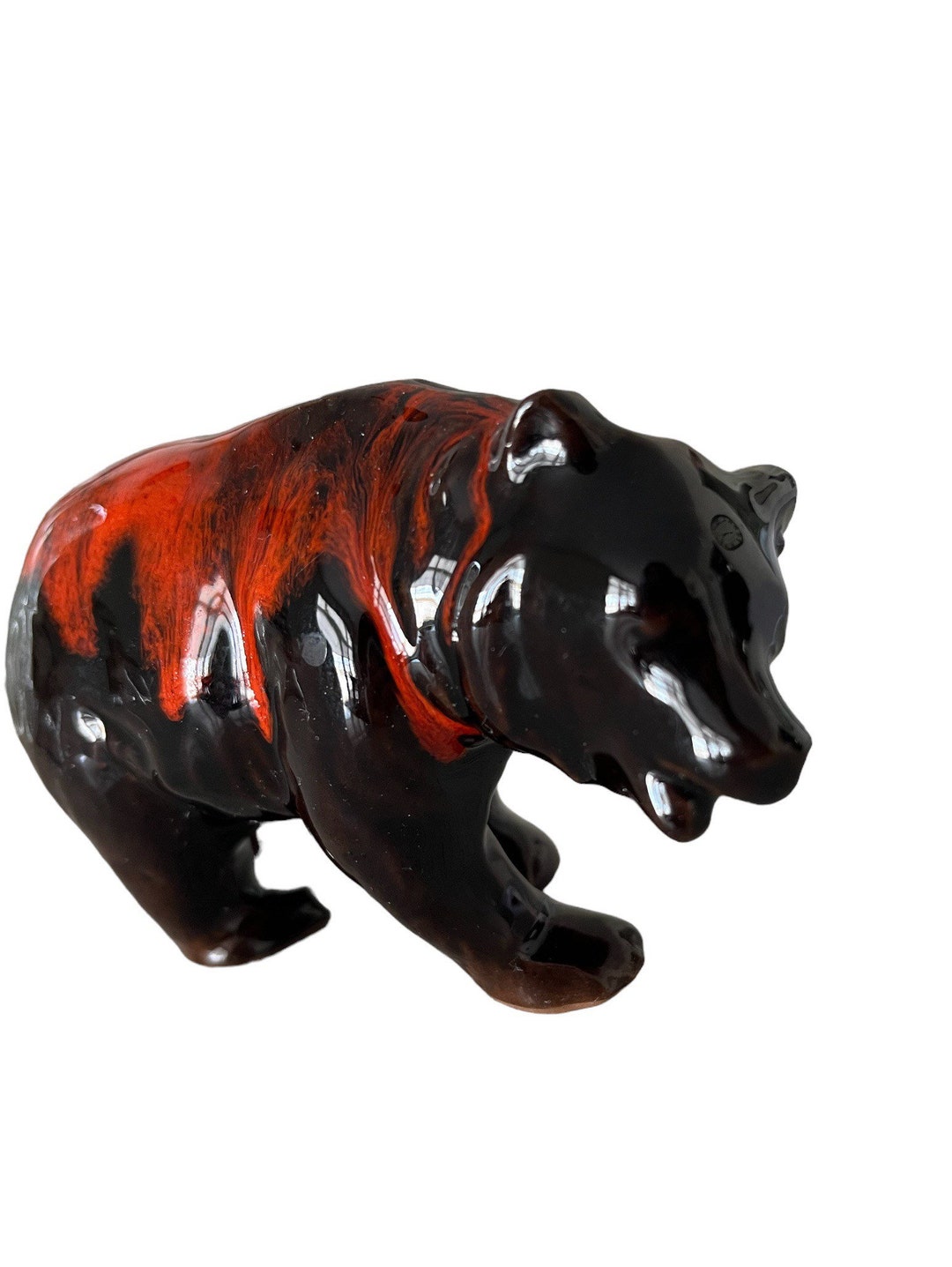 Vintage Bear Figurine Brown Bear Vintage Figurine Etsy