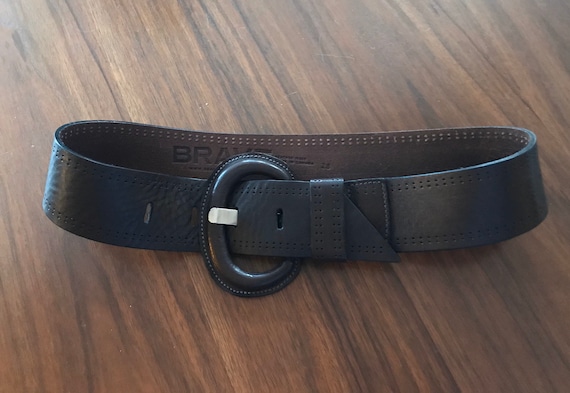 Brave Leather Belt, Vintage Leather Belt, Made in