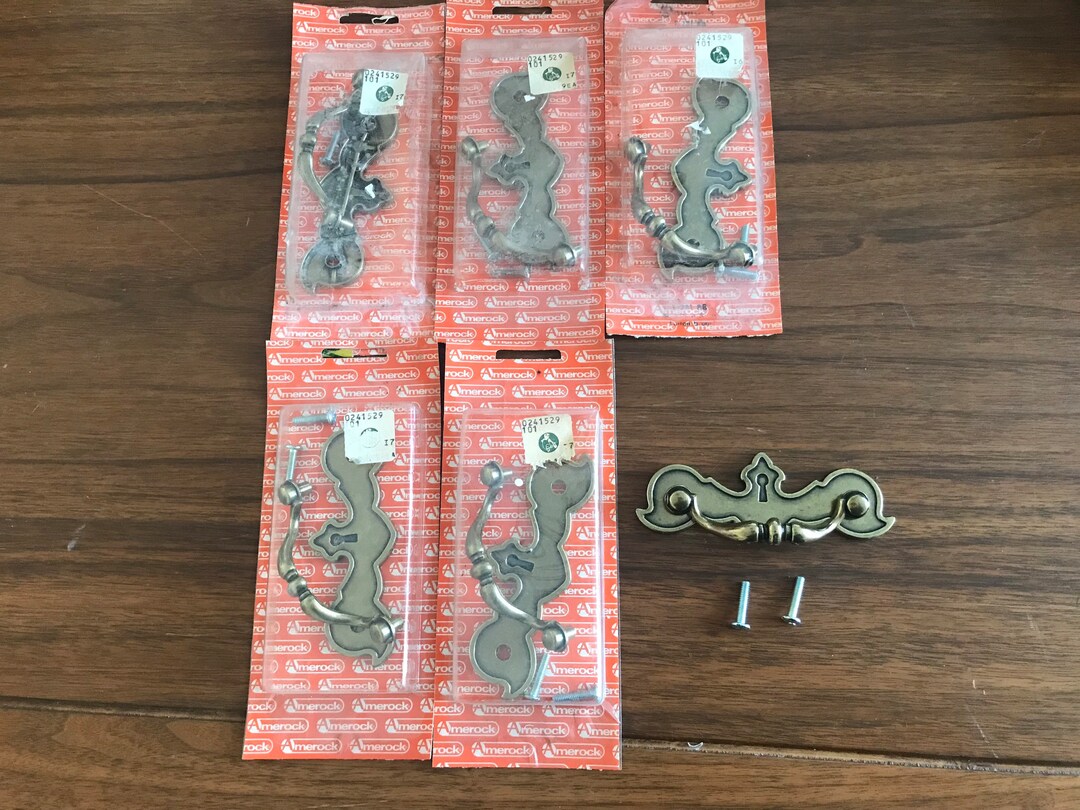 Vintage Drawer Pulls Set of 6 Vintage NOS Amerock Drawer Etsy
