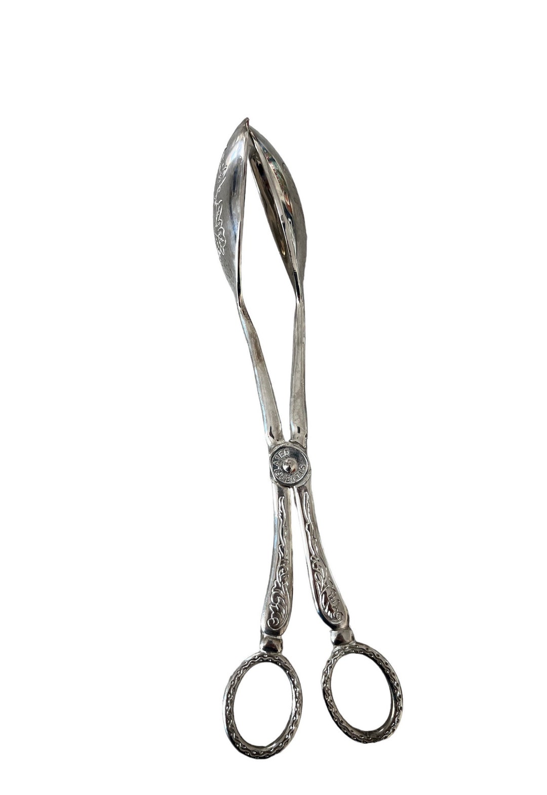 Vintage Silverplate Tongs Serving Tongs Spoon Tongs Etsy