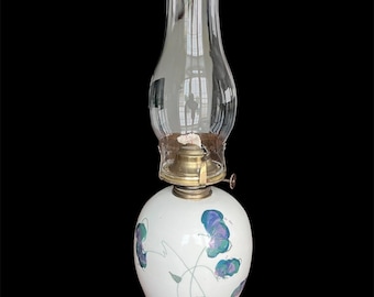 Lámpara de aceite de cerámica Beth Barry: decoración vintage hecha a mano para el hogar