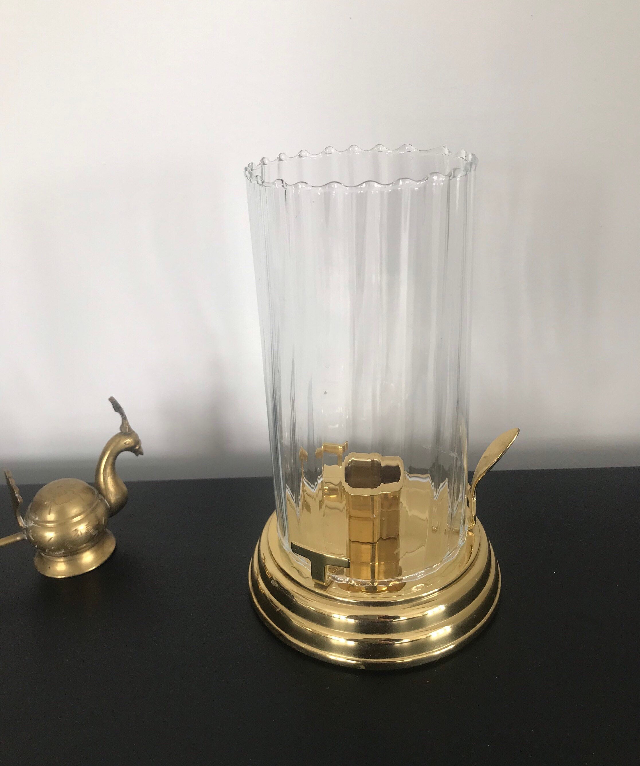 Home Décor Candle Holder Christmas Candle Vintage PartyLite Hurricane