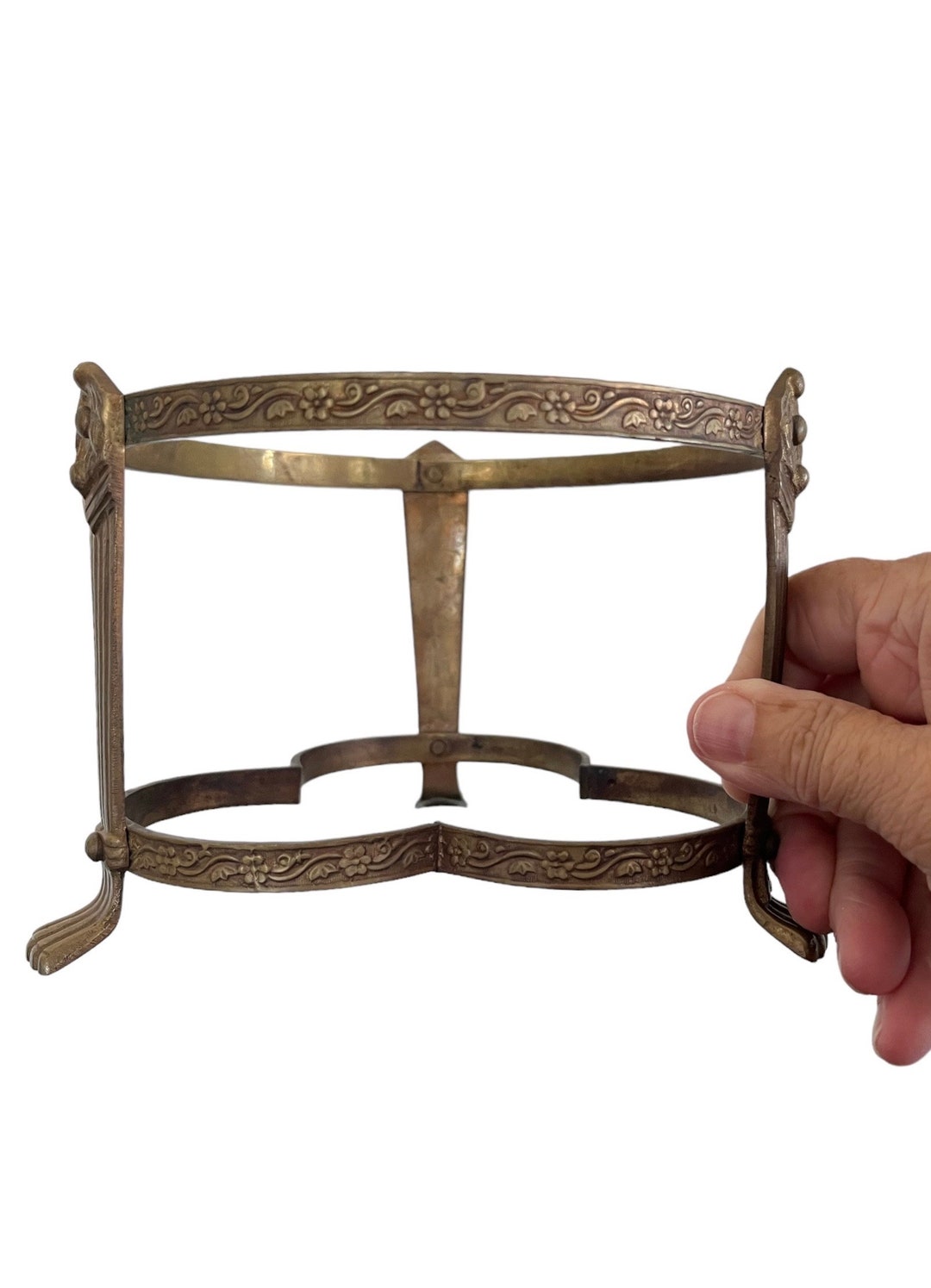 Vintage Brass Plant Stand, Brass Planter Holder, Brass Bowl Stand Etsy