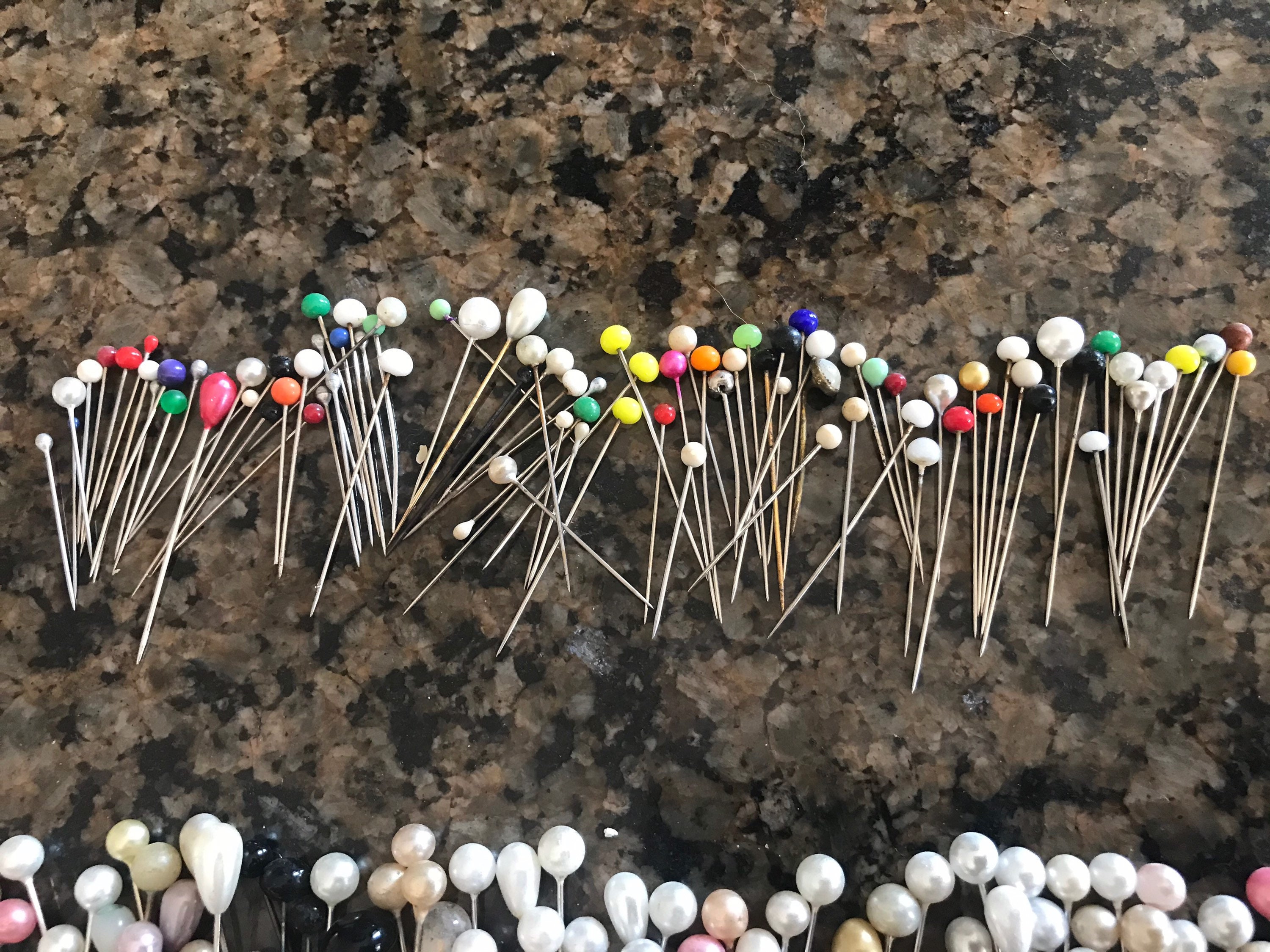 Set of 185 Hat Pins Antique Hat Pins Etsy