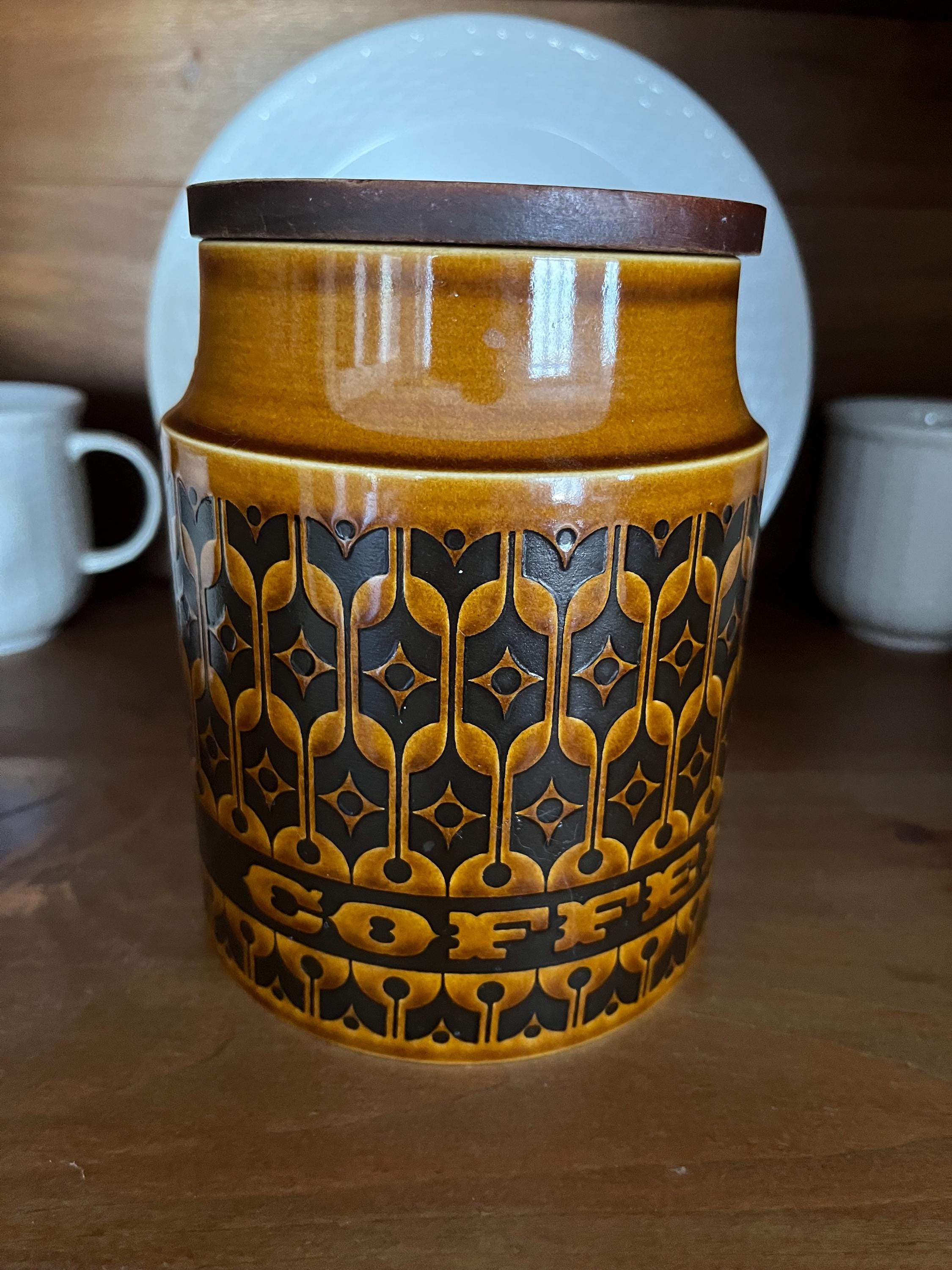 HORNSEA HEIRLOOM キャニスター イギリス ビンテージ ホーンジー フラワーキャニスター 陶器