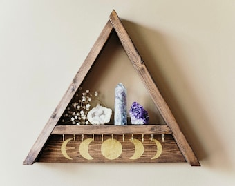 Triangle Shelf Jewelry Hanger - 11 Hooks