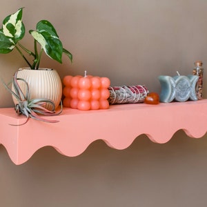 Wavy Scallop Shelf: Eclectic Maximalist Decor