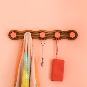 Wavy Coat Rack - Daisy Coat Rack - Flower Coat Rack - Eclectic Decor - Maximalist Style