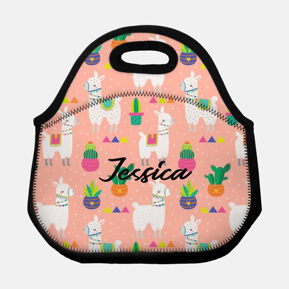 llama backpack and lunchbox
