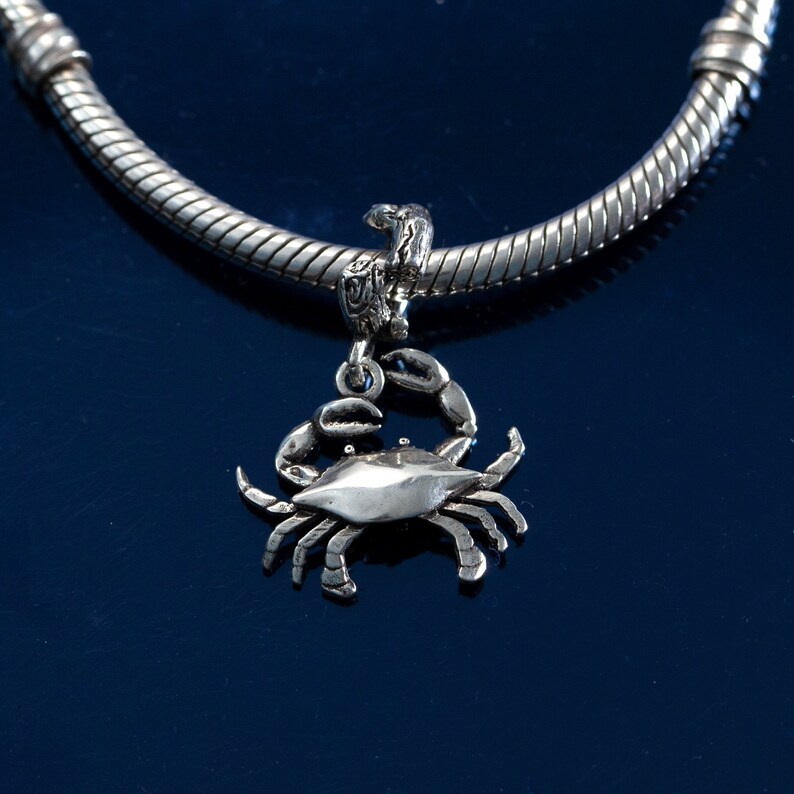 Orange Glitter Crab Charm main image 0
