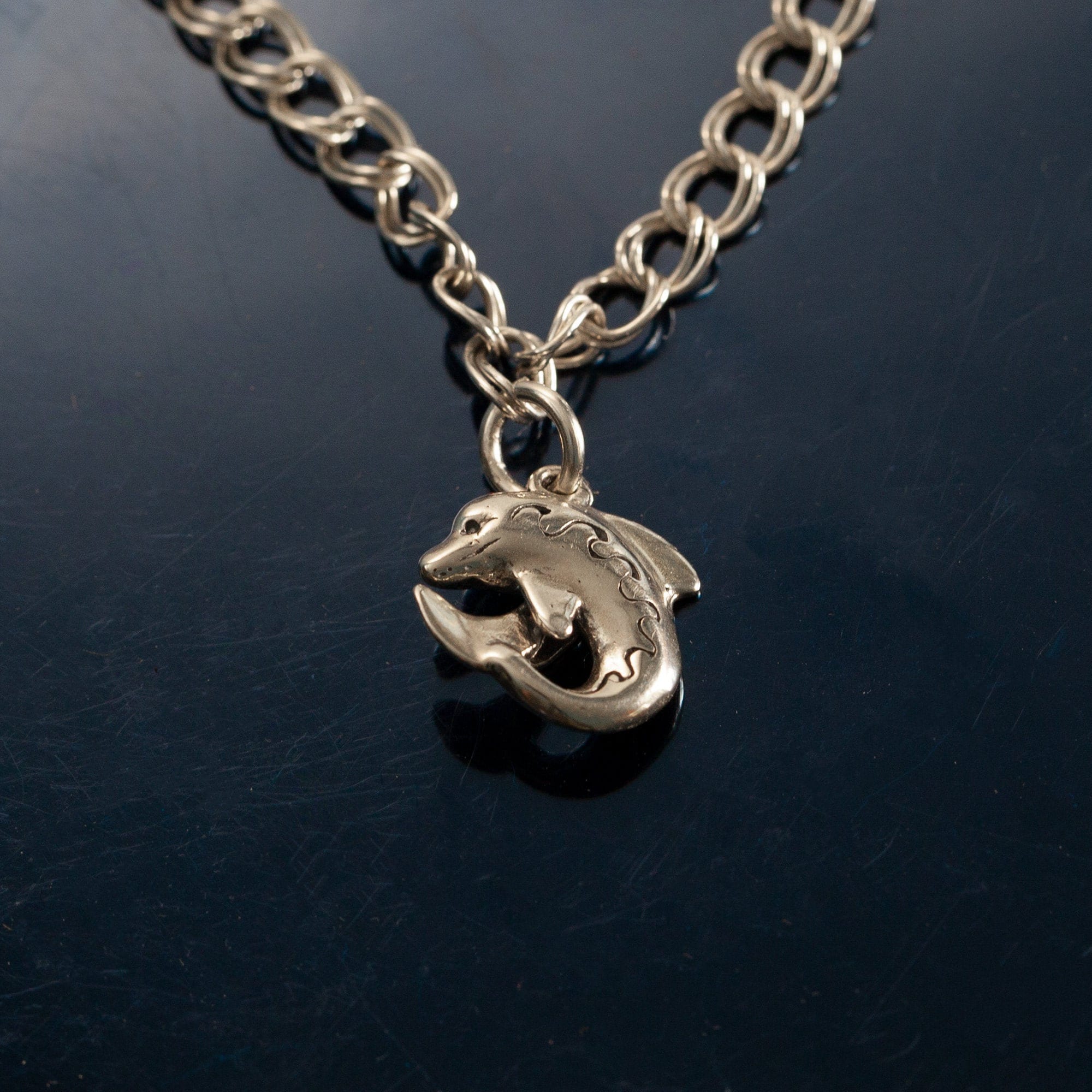 Glitter Dolphin Charm