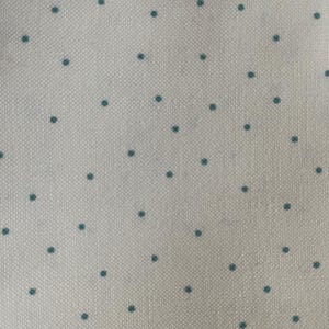 Kimberbell Basics  by KimChristopherson for Maywood, blue dots on white – sold by the half yard