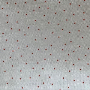 Kimberbell Basics  by KimChristopherson for Maywood, red dots on white – sold by the half yard