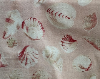 Seaside Rose by 3 Sisters for Moda - sold by the half yard - seashells on pale pink
