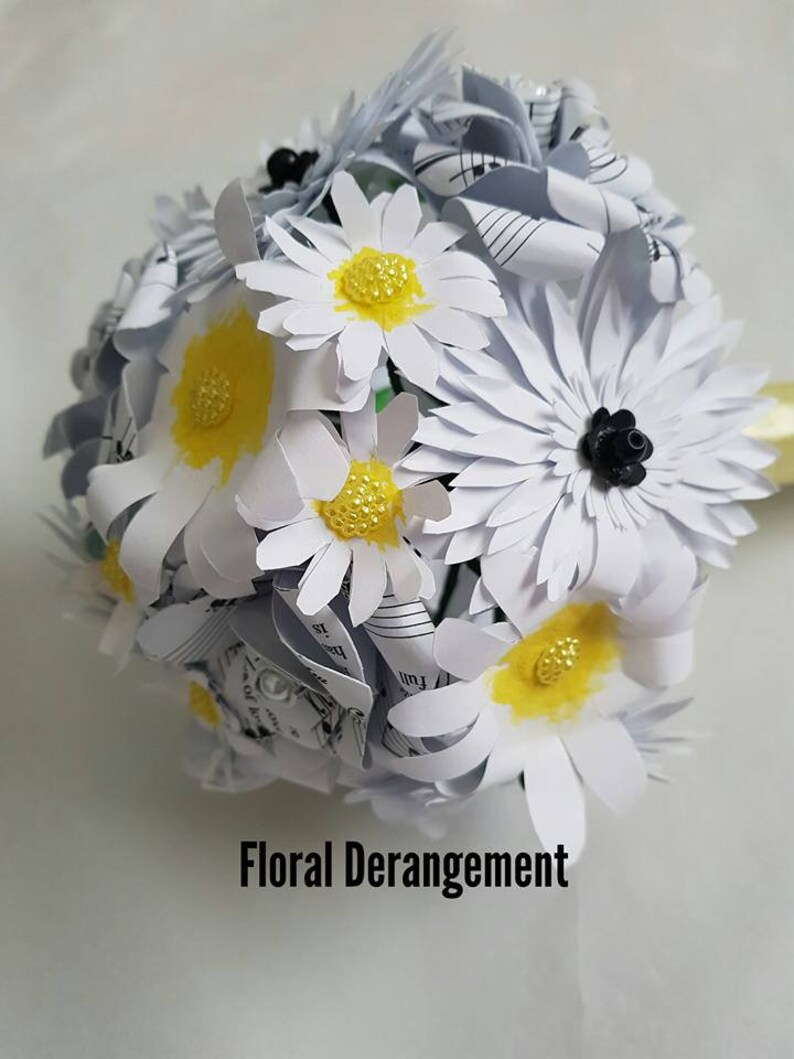 Daisy Bouquet Paper Flower Bouquet Bridal Flowers Paper - Etsy