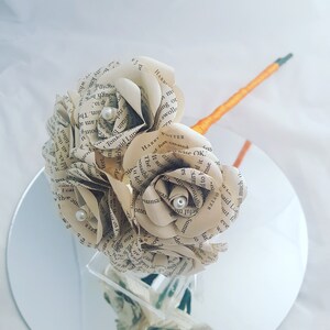 Bouquet Alternative Paper Bouquet Custom Book Bouquet Wedding,Book Flowers Paper Flower Bouquet The Alchemist Bouquet