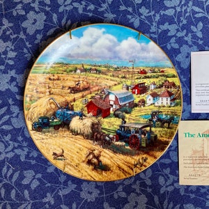 Down on the Farm Plate with Certificates of Authenticity and Registration