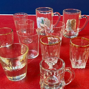 Vintage Jiggers, Shot Glasses (all 13 for the price!)