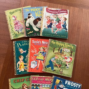 Children’s Books,  1940’s and 50’s  Golden Books (all 9 for the price!!)