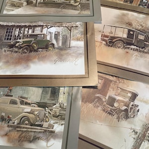 Vintage Giovenale Automobile Prints (all 9 for the price!)