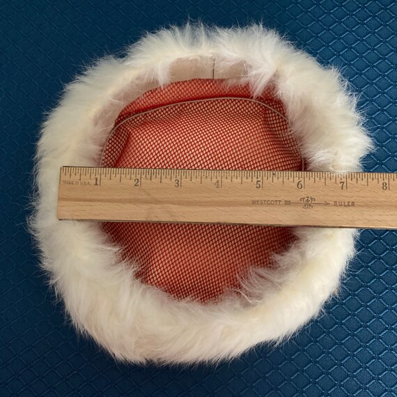 Vintage Rabbit Fur Pillbox Hat - image 5