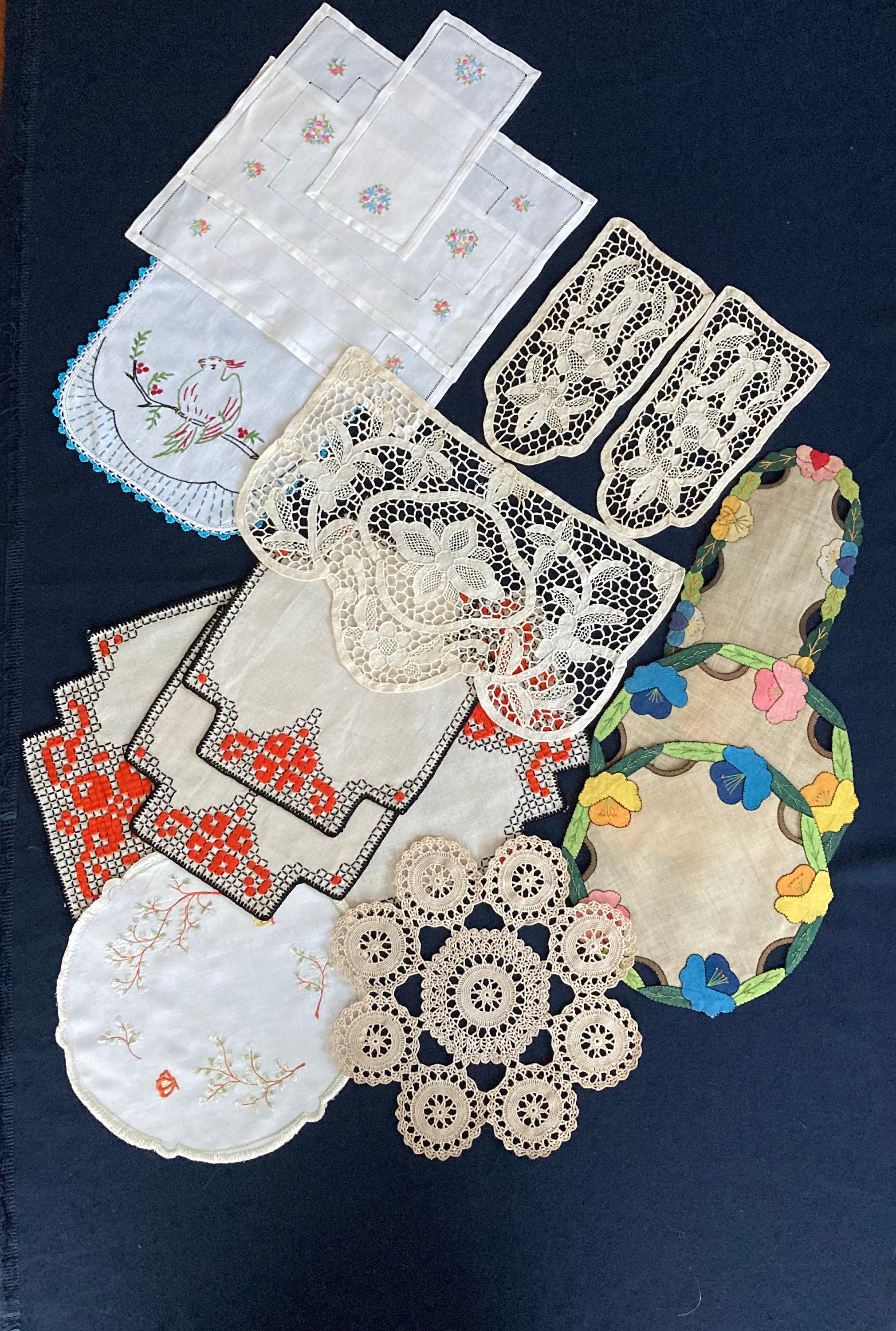 Doilies/Dresser Scarf Sets 15 handmade pieces for the price Etsy