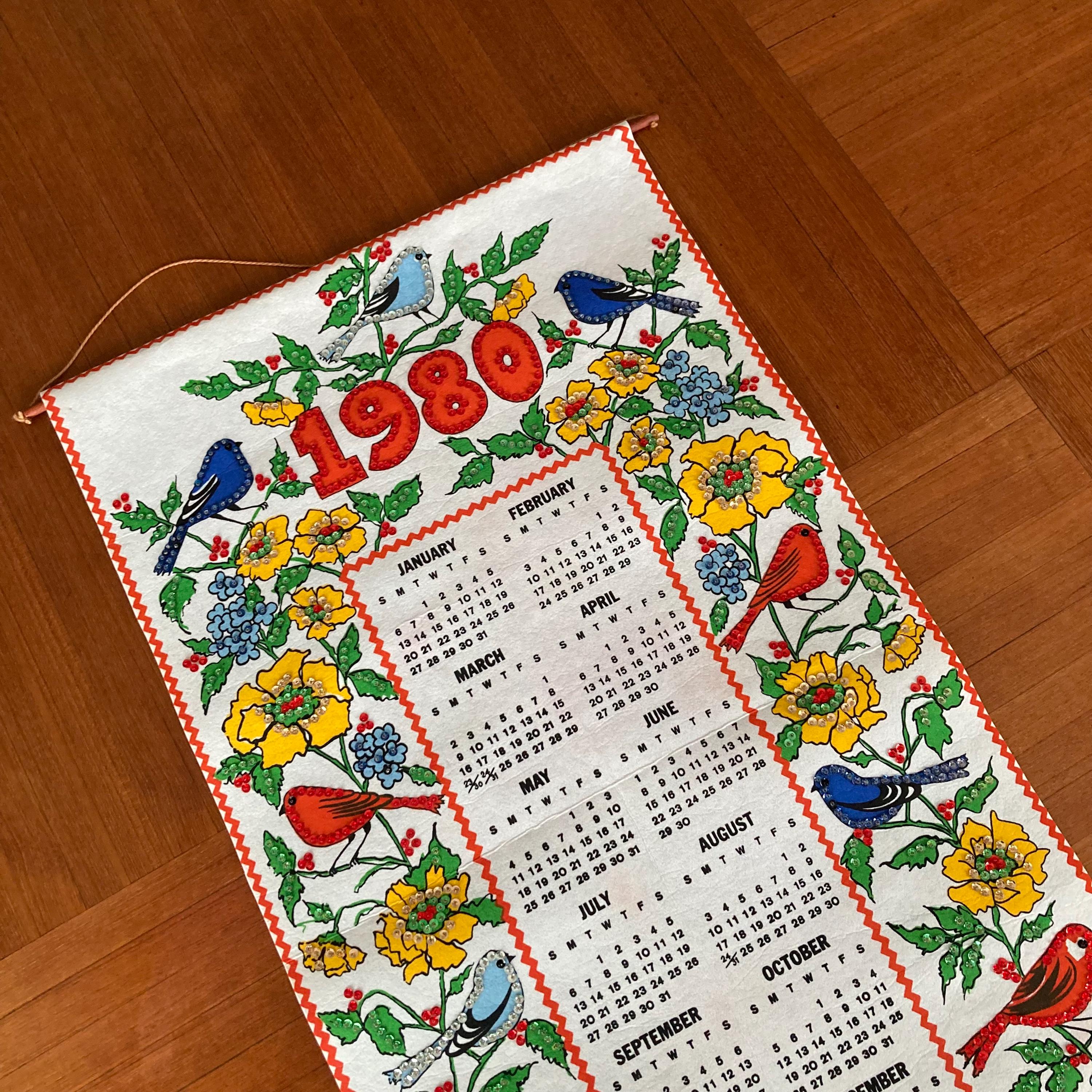 1980 Calendar - Etsy