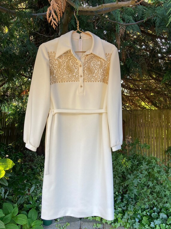 Vintage Shirt Dress by Leslie Fay Knits 