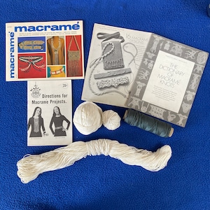 Makramee-Bändchen, Makramee-Schnur (alles Abgebildetes nur für den Preis!)