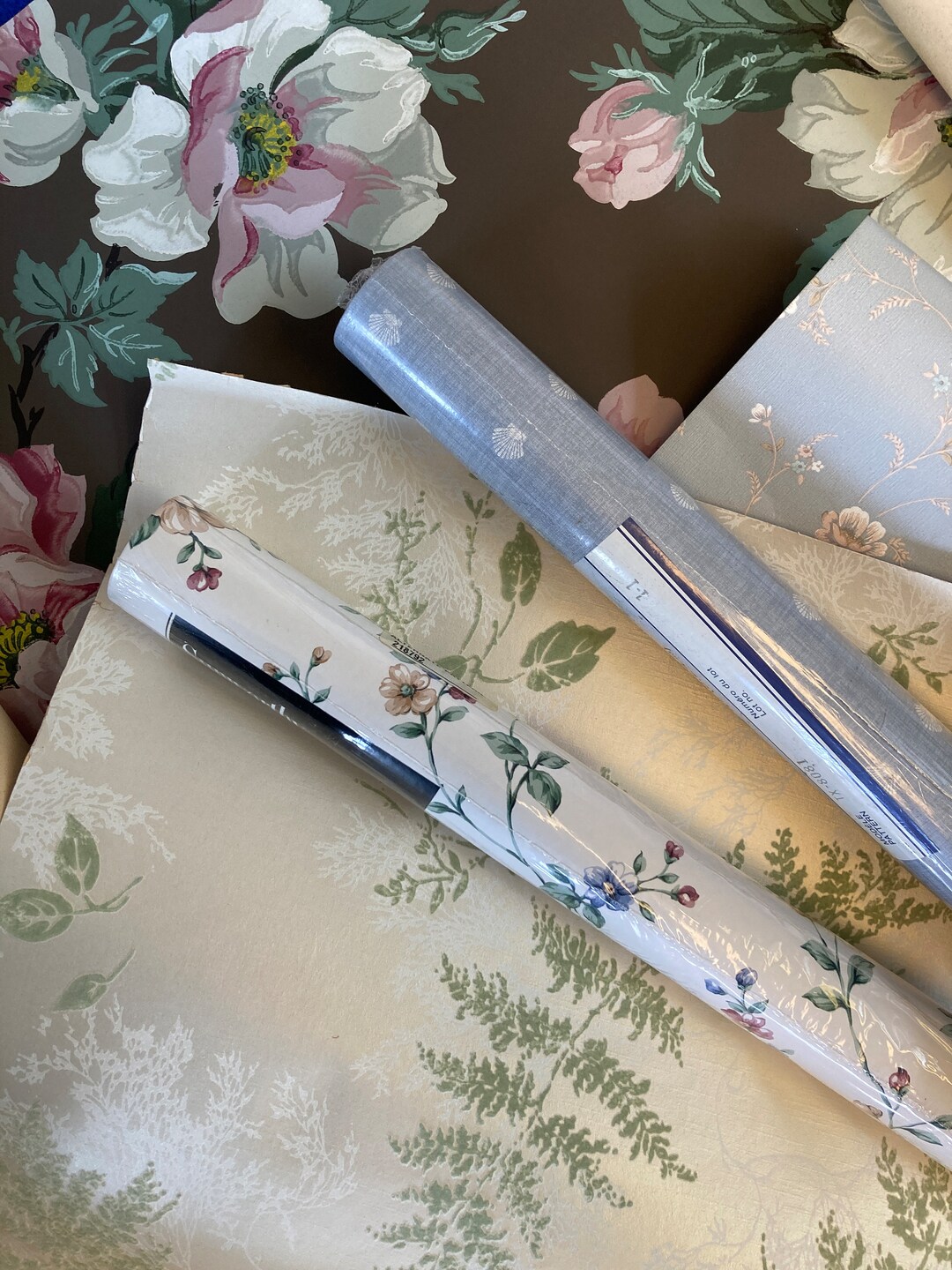 Vintage Wallpaper Rolls all 5 Rolls for the Price Etsy