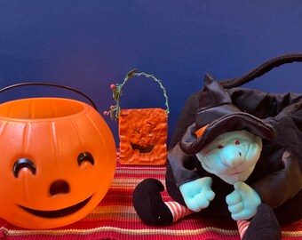 Cestas/Recipientes vintage de Halloween (¡las 3 por el precio!)