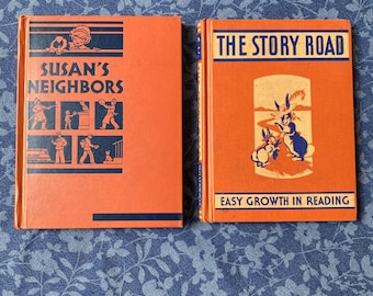 Vintage Textbooks, “Susan’s Neighbors”, and “The Story Road” (both books for the price!)