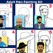 Man 1/instant Digital Download/diy Paint Party Printable/pre-drawn ...
