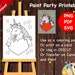 Man 1/instant Digital Download/diy Paint Party Printable/pre-drawn ...