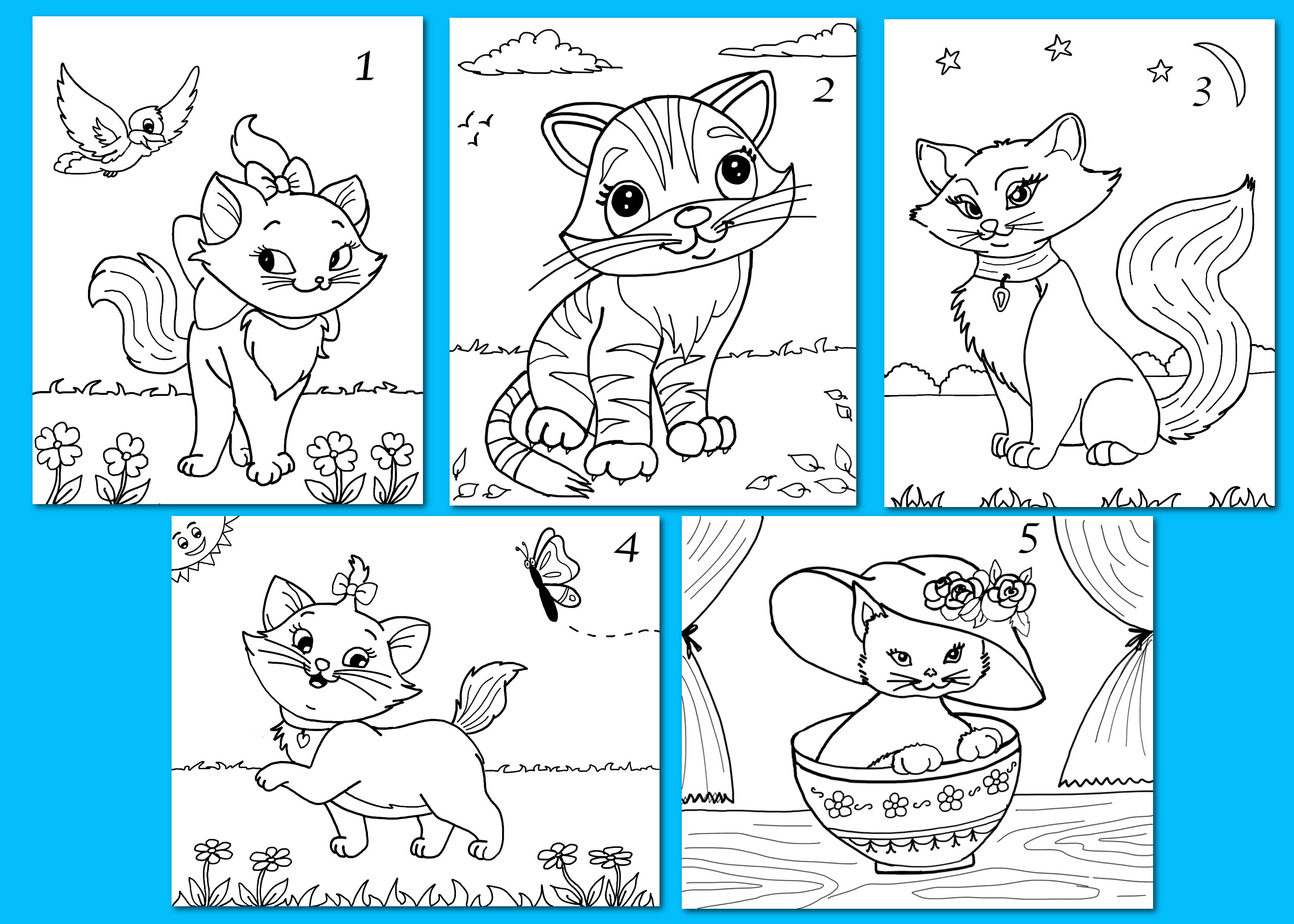 Chuangdi 10 Pcs Pre Drawn Canvas For Painting For Adults 8 X 10 Inch