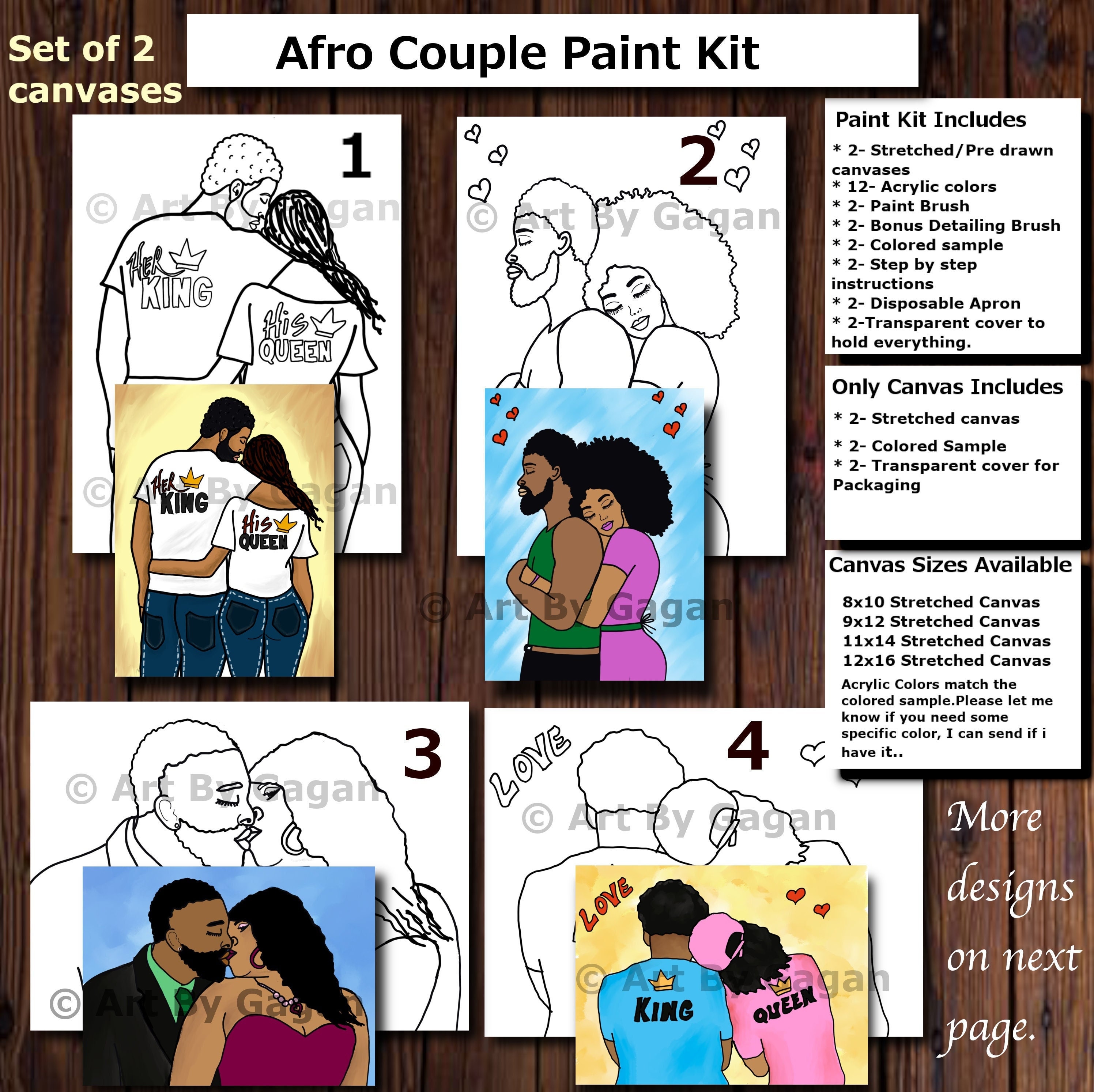 Materials DIY Gift Gift For Her DIY Kit Paint & Sip Pre Drawn DIY Paint ...