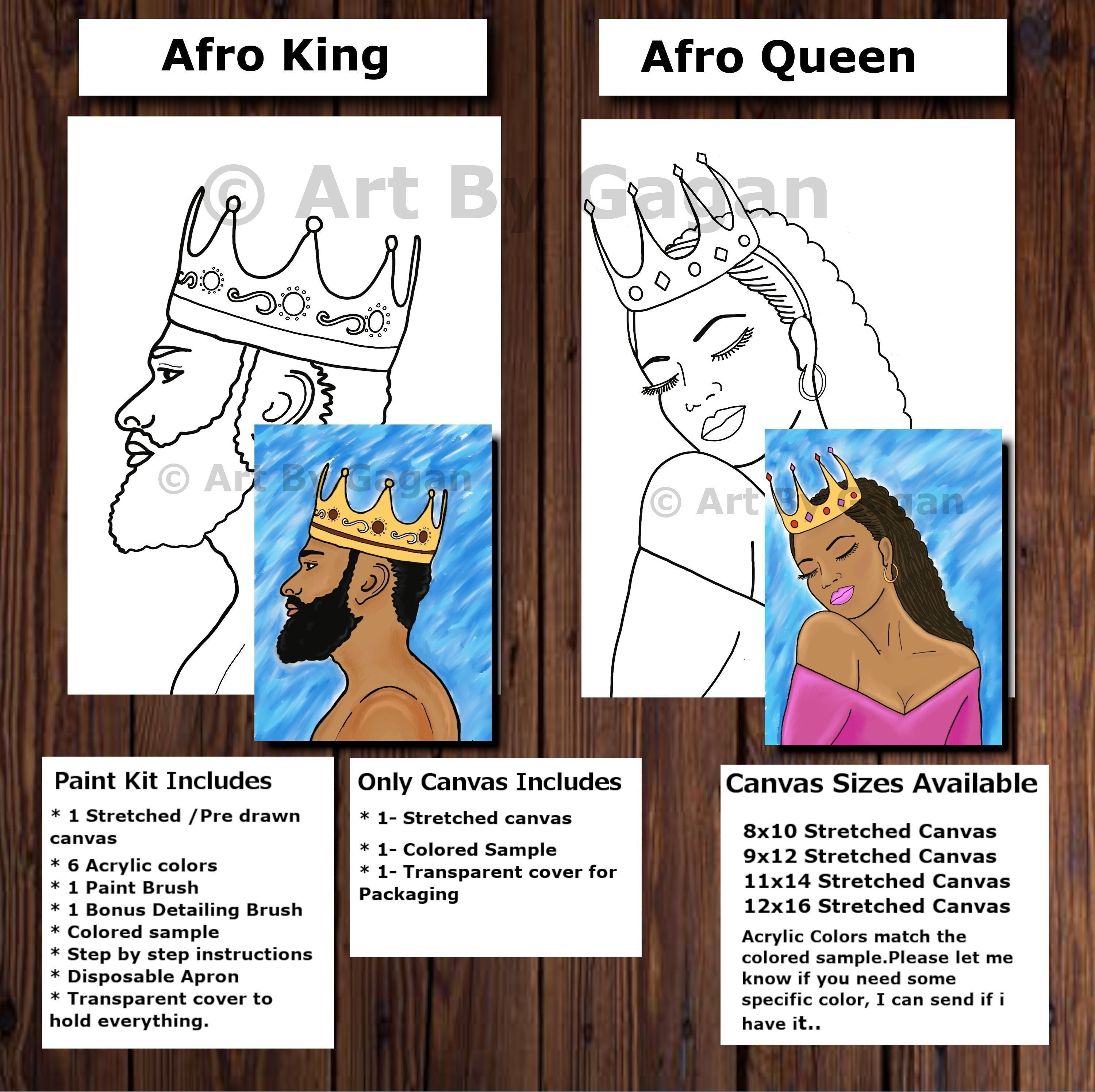  Qilery 15 Pcs Pre Drawn Canvas Painting for Adults Kids Afro  Queen Paint Party Favor 8''x10'' Sip and Paint Canvas Drawn Stretched  Canvas for Adult's Date Night DIY Birthday Gift