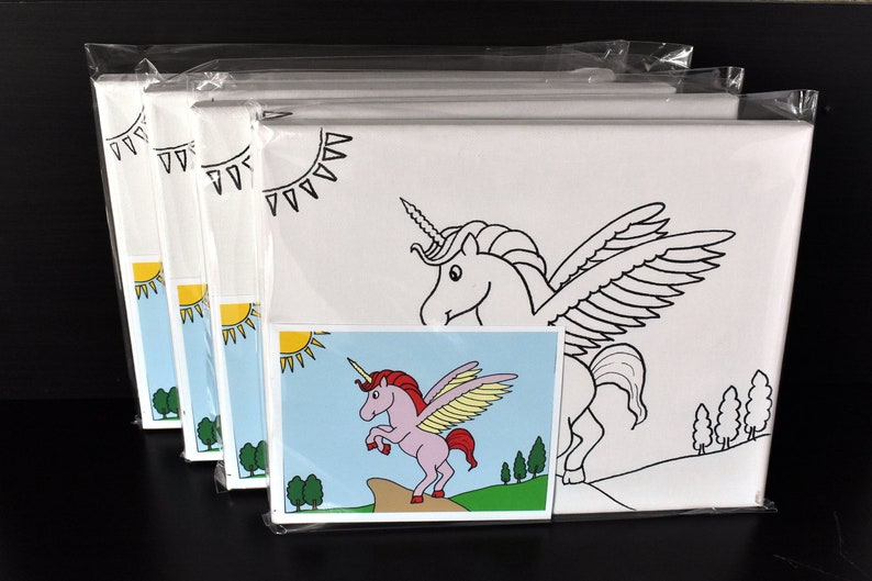 Bulk Order of 20 Pre Drawn Canvaseskids Paint Party Etsy UK