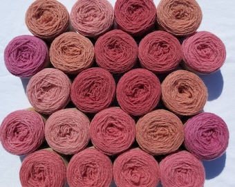 Brazilwood naturally dyed Shetland wool, ideal for Fairisle knitting and other colour work. Available in 25g balls.