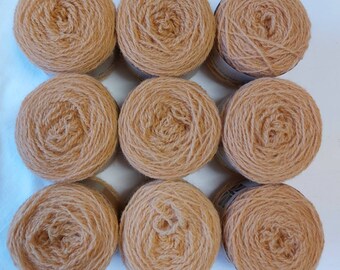 Yew wood (Taxus baccata) chippings, naturally dyed Shetland wool, ideal for Fairisle knitting and other colour work. Available in 25g balls.