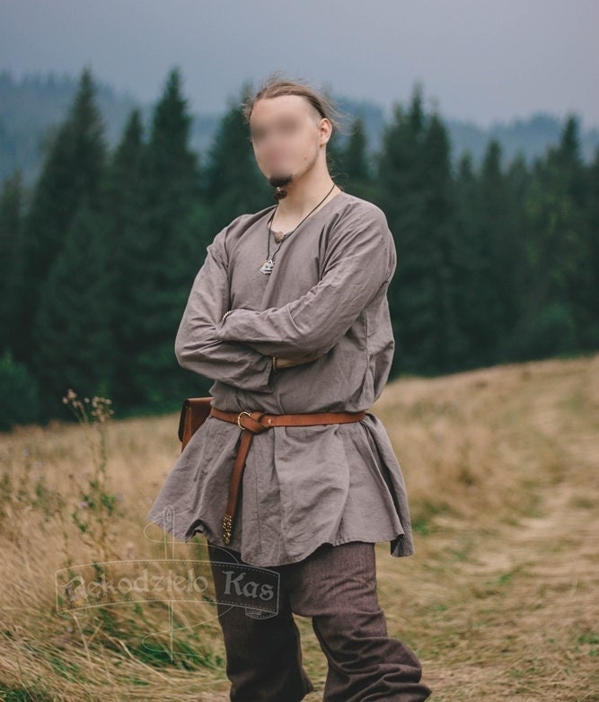 Many Colors Basic Medieval Reenactment Linen Shirt Viking - Etsy