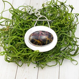Sterling Silver and Pilbara Jasper pendant - Australian Pilbara Jasper pendant - Stone lover&#39;s gift