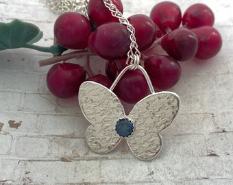 Butterfly Pendant with Kyanite