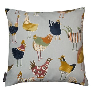 Cushion cover with funny chickens