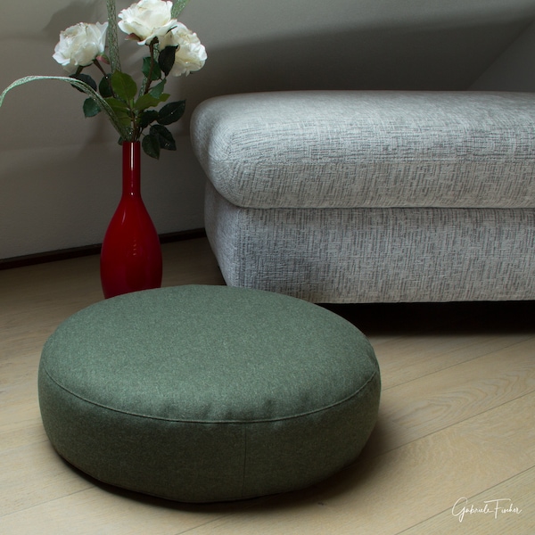 Wollfilz - Bodenkissen/Pouf, 55x12 cm  - verschiedene Farben